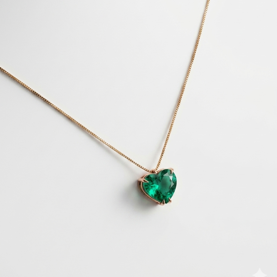 Colombian emerald pendant collection