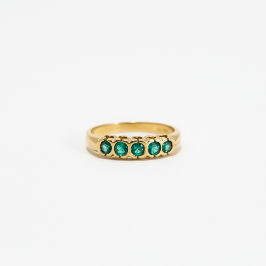 Anillo Constelación Esmeralda