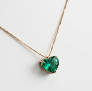 Set Corazón Oro Rosa
