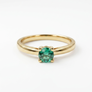Anillo Esmeralda Solitario - 0126895 Anillo Solitario Esmeralda Oro 18k