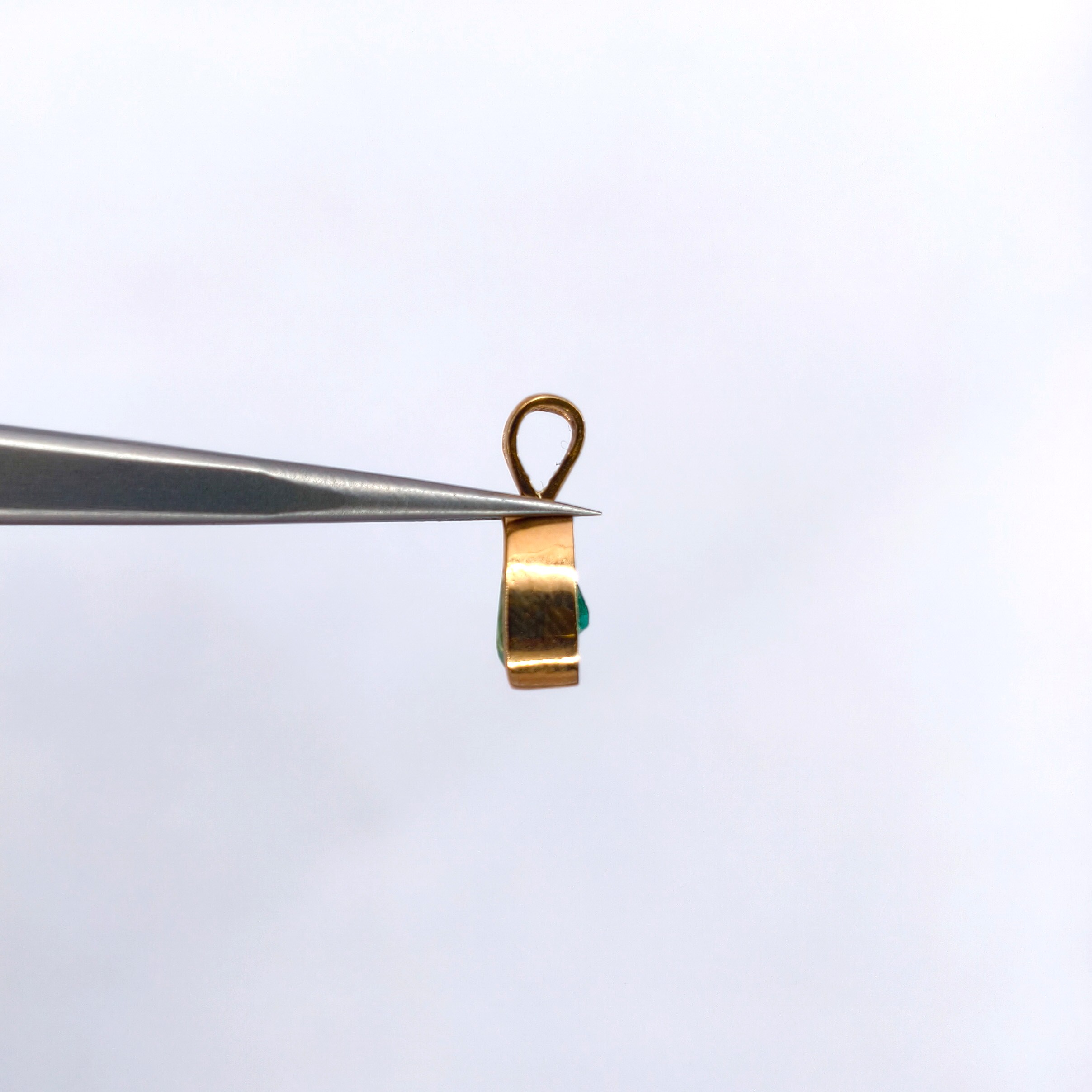 Dije Lagrima Biselada Oro 18k - Imagen 2