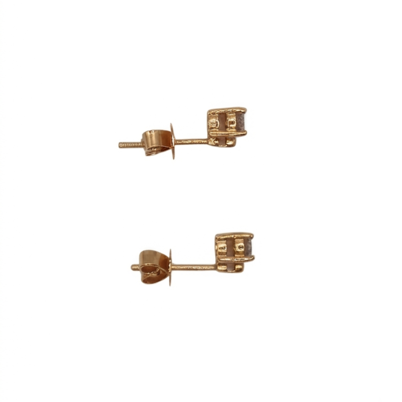 Topos de Diamante redondo Oro 18k - Imagen 2