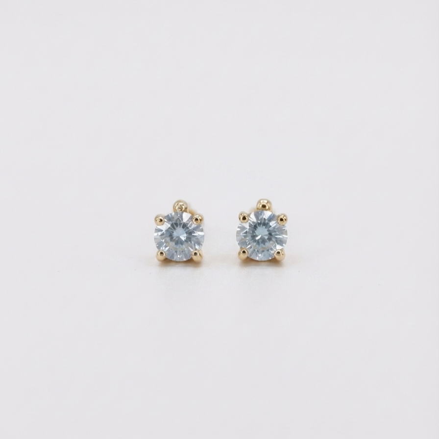 Topos de Diamante redondo Oro 18k