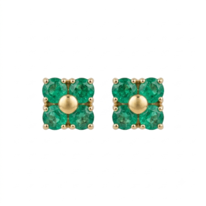Topos Van Cleff-1017979 (23) Topos Trébol de 4 hojas en Esmeralda Oro 18k
