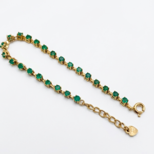 Pulsera Tennis Esmeralda Legado Oro18k
